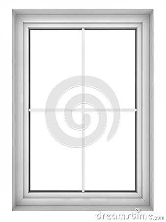 Plastic window frame Stock Photo