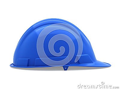 Safety helmet isolated on white and clipping path Stock Photo