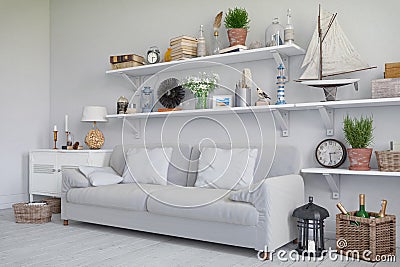 3d render - scandinavian flat Stock Photo