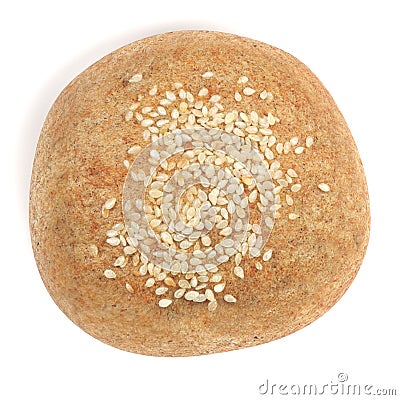 3D Render of Sesame Roll Stock Photo