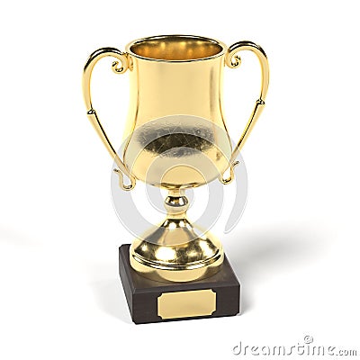 3d render of sport trophy Stock Photo