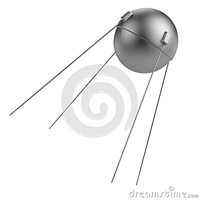 3d render of sputnik Stock Photo