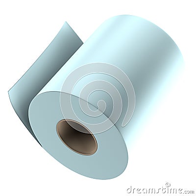 3d render of toilet paper Stock Photo