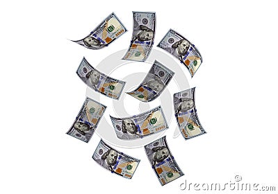 3d Render 100 US Dollar Paper Money Stock Photo