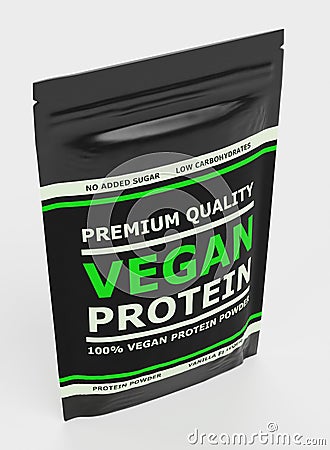 3D Render of Vegan Protein Stock Photo