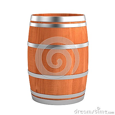 3d render of wine barrel Stock Photo