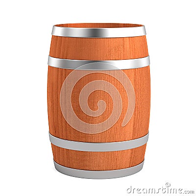 3d render of wine barrel Stock Photo