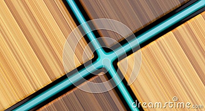 wooden abstract background, futurist abstract background Stock Photo