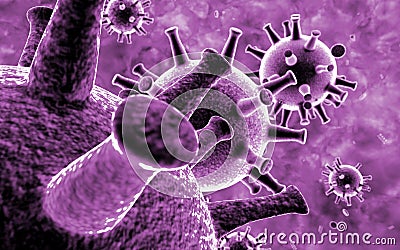 3d render .World coronavirus pandemic . Covid-19 Stock Photo