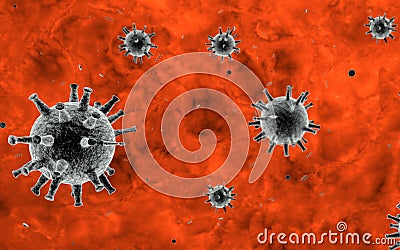 3d render .World coronavirus pandemic . Covid-19 Stock Photo