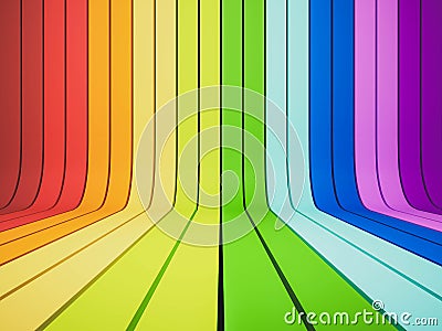 3d rendered, abstract rainbow Stock Photo