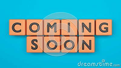 3d rendered coming soon Stock Photo