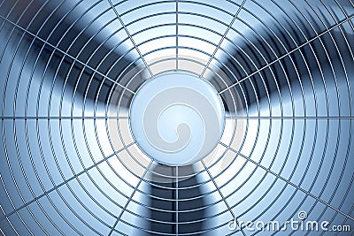 3D rendered illustration of HVAC units heating, ventilation and air conditioning Cartoon Illustration