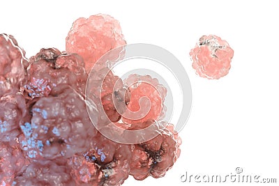 Cancer cells Cartoon Illustration