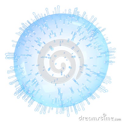 A cell surface Cartoon Illustration