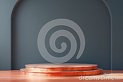 3D rendered showcase podium for product spotlight, minimalist elegance Stock Photo