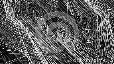 3D rendering of an abstract background with cybernetic particles Stock Photo