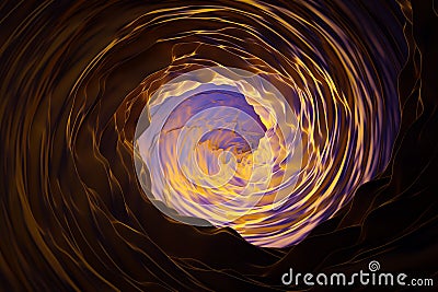 3D rendering of abstract color background, wavy texture Stock Photo