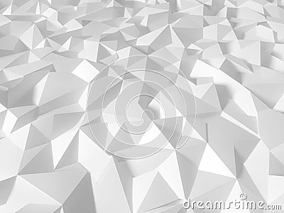 3d rendering abstract polygonal background. low poly triangle shape Stock Photo