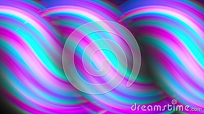 3d rendering abstract twirl. Liquid background. Computer generated beautiful wavy surface with multicolored gradient Stock Photo