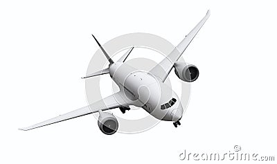 3d rendering. airplane isolated on white background. Stock Photo