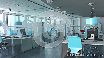 Modern office interior stock video. Video of comfortable - 150141781