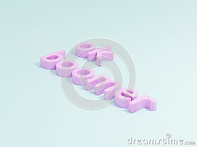3D rendering of baby boomer text on blue background. Stock Photo