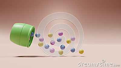 3d rendering balls Stock Photo