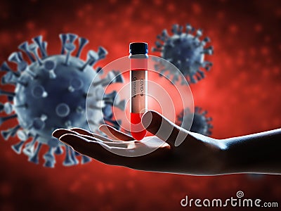 Blood test for covid-19 Stock Photo