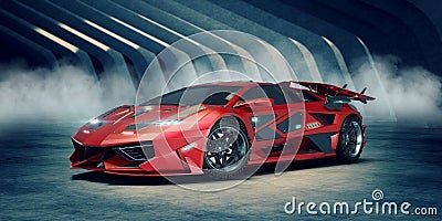 3D rendering - generic concept car Stock Photo