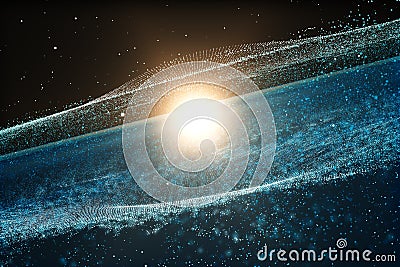 3d rendering, Brilliant nebula Stock Photo