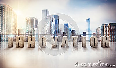 3d rendering of Business innovation view Stock Photo