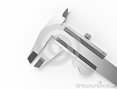 3D rendering of a calliper isolated on white background Stock Photo