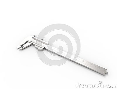 3D rendering of a calliper isolated on white background Stock Photo