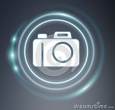 3D rendering camera icon Stock Photo