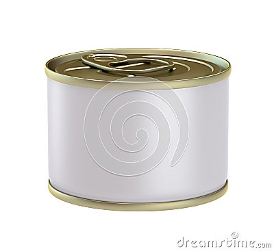 3D Rendering canned Food Stock Photo