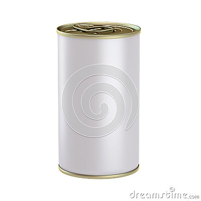 3D Rendering canned Food Stock Photo