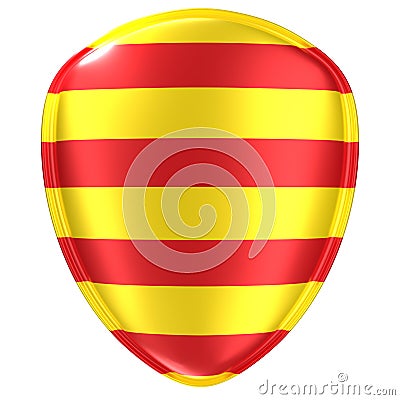 Catalonia flag icon Stock Photo