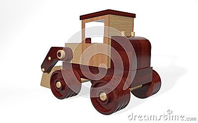 3d rendering children`s toy loader of small materials Stock Photo