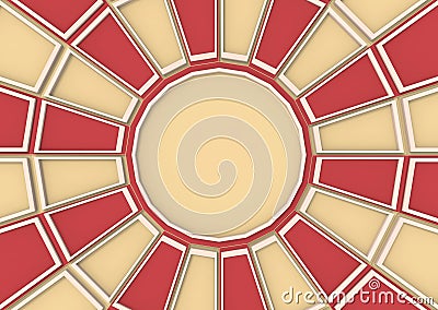3d rendering. Circus color sunburst style background Stock Photo