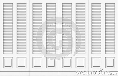 3d rendering. classic luxury white wood wall background Stock Photo