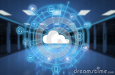 Cloud computing technology Stock Photo