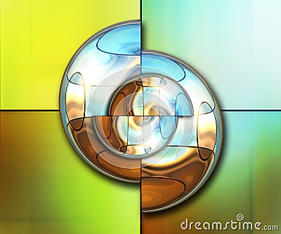 3D rendering combo artwork Stock Photo