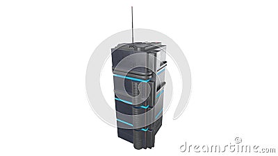 Conceptual scifi building 3d rendering Stock Photo