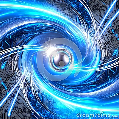 3d rendering of cube abstract geometric background. technology concept Stock Photo