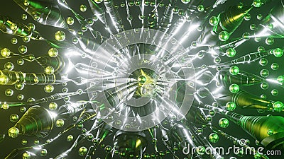 3D Rendering. Cyberspace abstraction. Futuristic Technology Digital Abstraction Stock Photo