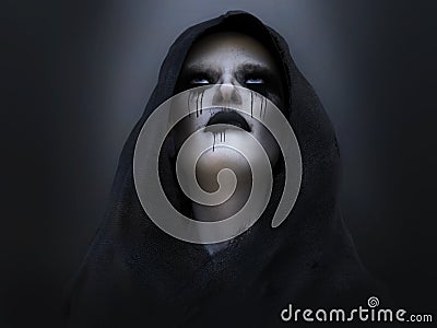 3D rendering of a death angel or demon. Stock Photo