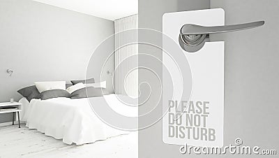 door hanger do not disturb Stock Photo