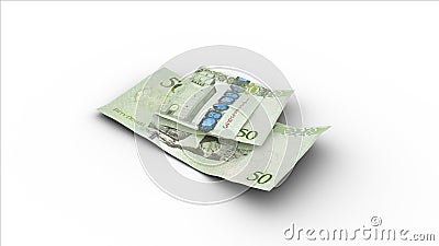 Double 100 Libyan dinar notes Stock Photo