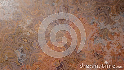 3D rendering. Elegant texture with irregular curves. Marble pattern with irregular waves. Wood texture with liquid pattern and Stock Photo